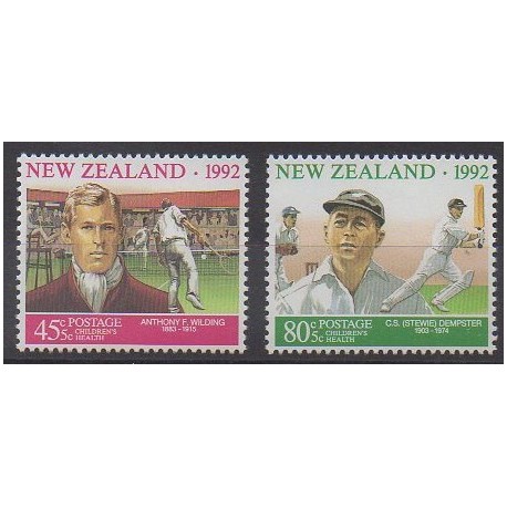 Nouvelle-Zélande - 1992 - No 1186/1187 - Sports divers