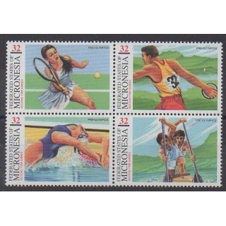 Micronésie - 1997 - No 473/476 - Jeux Olympiques d'été