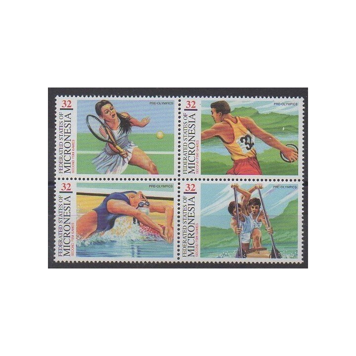 Micronésie - 1997 - No 473/476 - Jeux Olympiques d'été