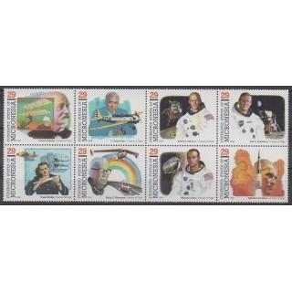Micronesia - 1994 - Nb 279/286 - Space - Planes