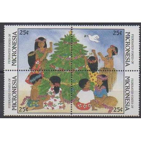 Micronésie - 1988 - No 61/64 - Noël