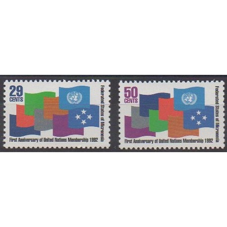 Micronésie - 1992 - No 202/203 - Nations unies