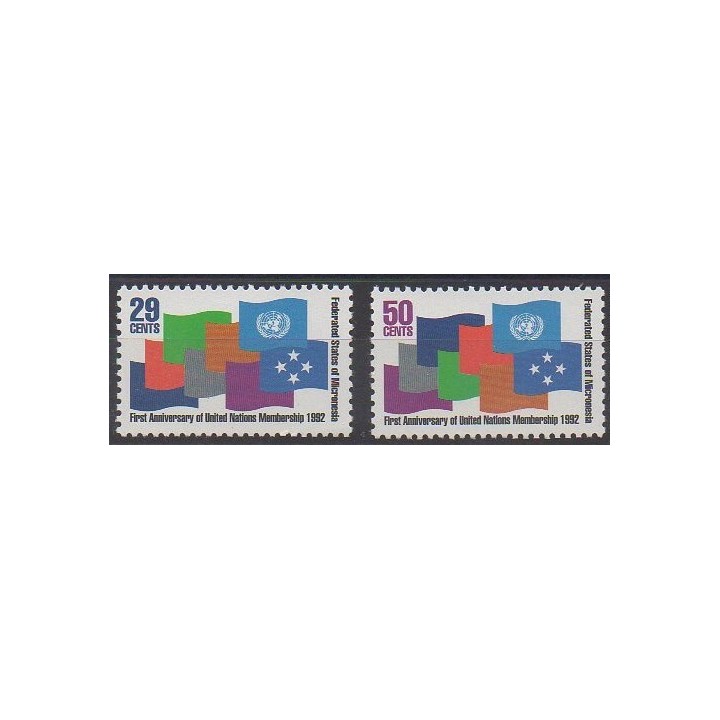 Micronésie - 1992 - No 202/203 - Nations unies