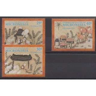Micronésie - 1991 - No 173/175 - Noël