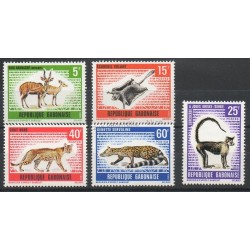 Gabon - 1970 - No 261/265 - Animaux