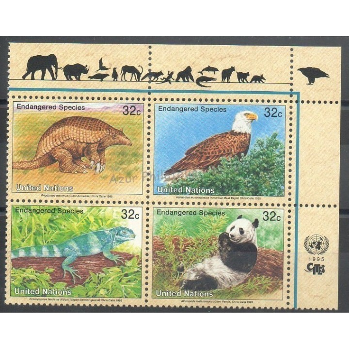 Stamps - Theme various animals - United Nations (UN - New York) - 1995 - Nb 669/672