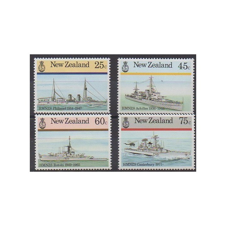 New Zealand - 1985 - Nb 909/912 - Boats