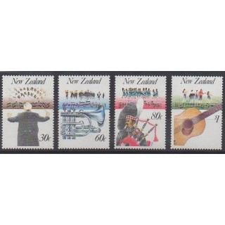 New Zealand - 1986 - Nb 938/941 - Music