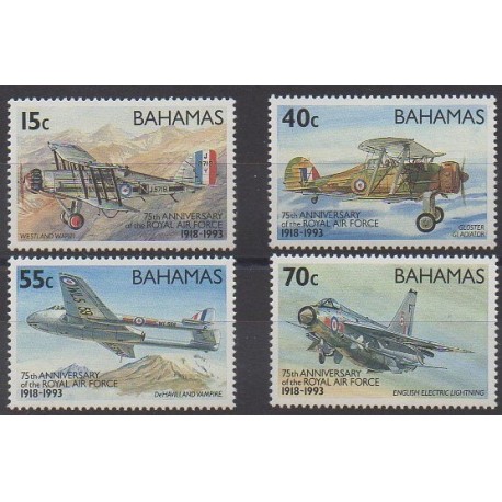 Bahamas - 1993 - No 787/790 - Aviation - Histoire militaire