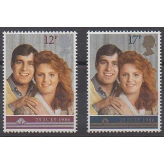 Great Britain - 1986 - Nb 1236/1237 - Royalty