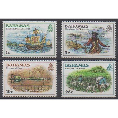 Bahamas - 1985 - No 586/589 - Christophe Colomb - Histoire