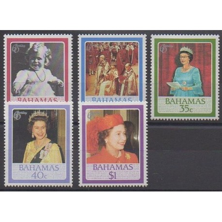 Bahamas - 1986 - Nb 590/594 - Royalty