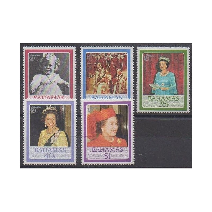 Bahamas - 1986 - Nb 590/594 - Royalty