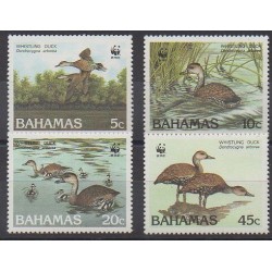 Bahamas - 1988 - Nb 659/662 - Birds - Endangered species - WWF