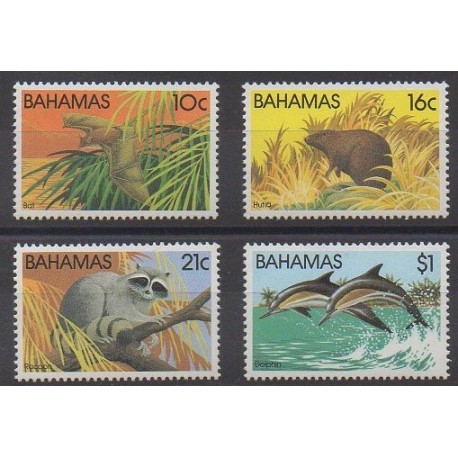 Bahamas - 1982 - No 514/517 - Animaux - Mammifères