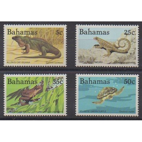 Bahamas - 1984 - Nb 536F/536J - Reptils