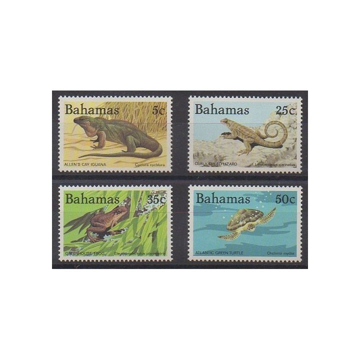 Bahamas - 1984 - No 536F/536J - Reptiles