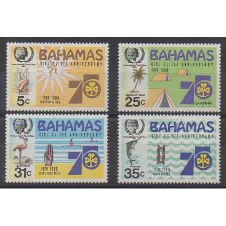 Bahamas - 1985 - Nb 567/570 - Scouts
