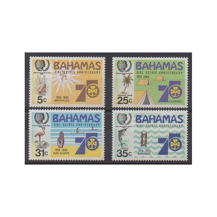 Bahamas - 1985 - Nb 567/570 - Scouts