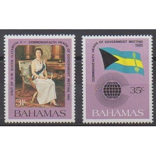 Bahamas - 1985 - No 580/581 - Royauté - Principauté