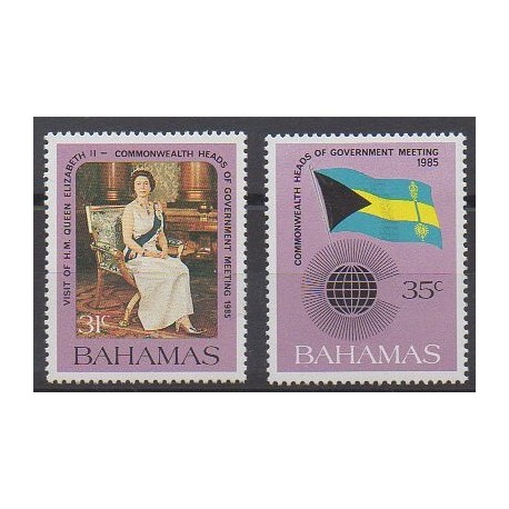 Bahamas - 1985 - No 580/581 - Royauté - Principauté