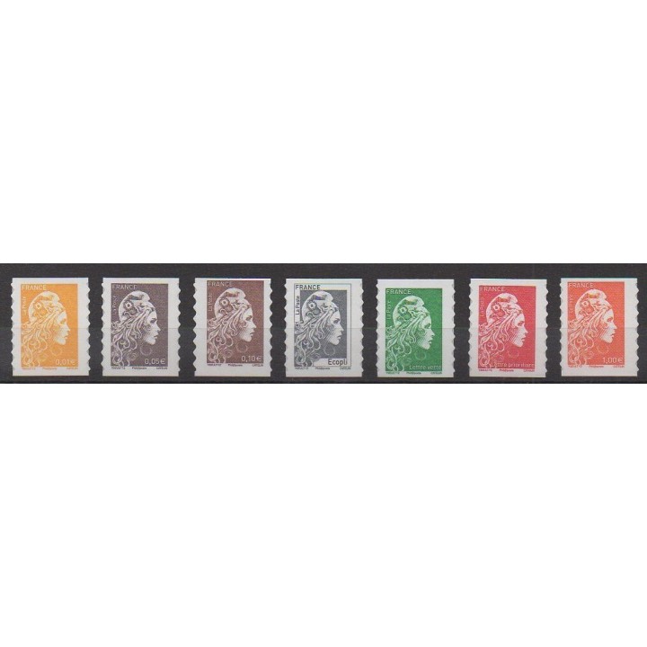 France - Autoadhésifs - 2018 - No 1594/1600