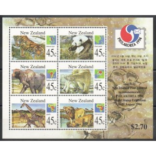 Stamps - Theme various animals - New Zealand - 1994 - Nb BF 24