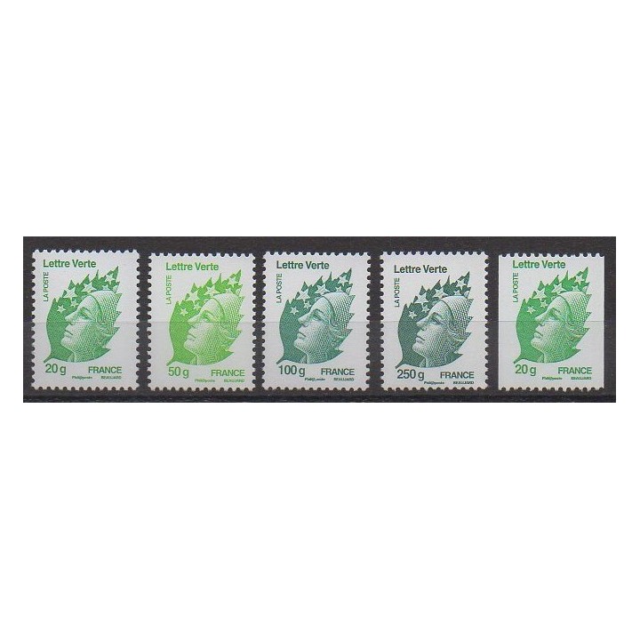 France - Poste - 2011 - No 4593/4597
