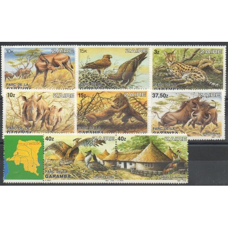 Zaïre - 1984 - No 1146/1153 - Animaux