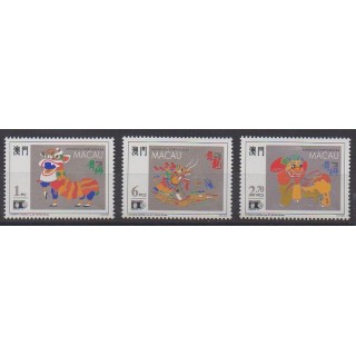 Macao - 1992 - No 663/665 - Folklore