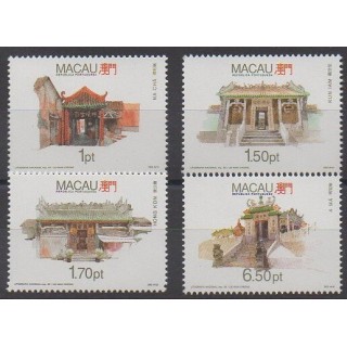 Macao - 1992 - Nb 670/673 - Architecture
