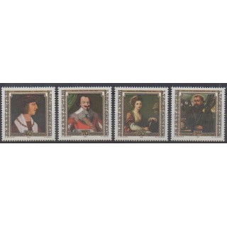 Liechtenstein - 1982 - No 750/753 - Célébrités - Peinture