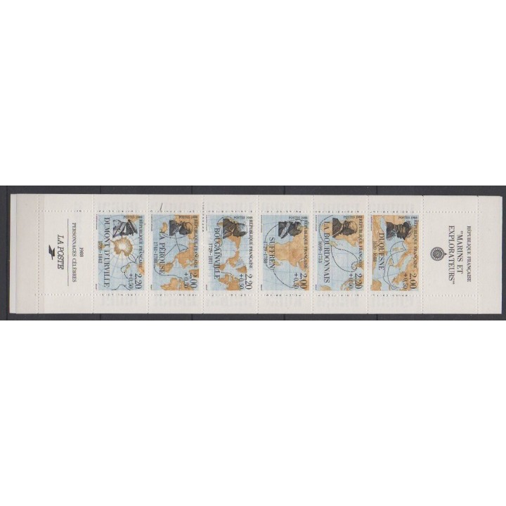 France - Carnets - Personnages célèbres - 1988 - No BC2523a - Navigation