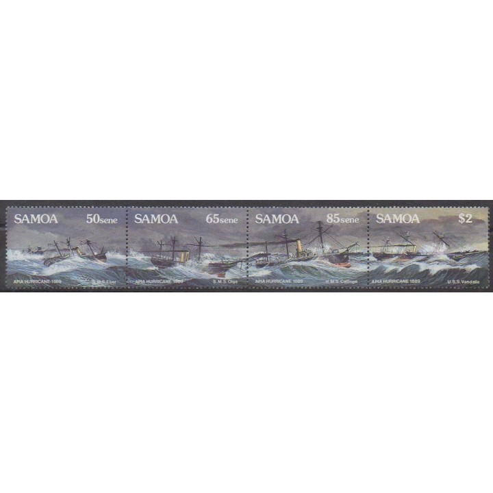 Samoa - 1989 - Nb 690/693 - Boats