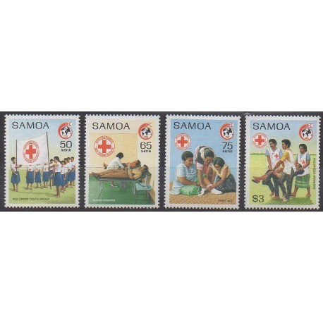 Samoa - 1989 - No 694/697 - Santé ou Croix-Rouge