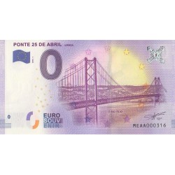 Billet souvenir - PT - Pont du 25 Avril - 2018-1 - No 316