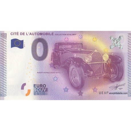 Euro banknote memory - 68 - Cité de l'automobile - Collection Schlumpf - 2015-1