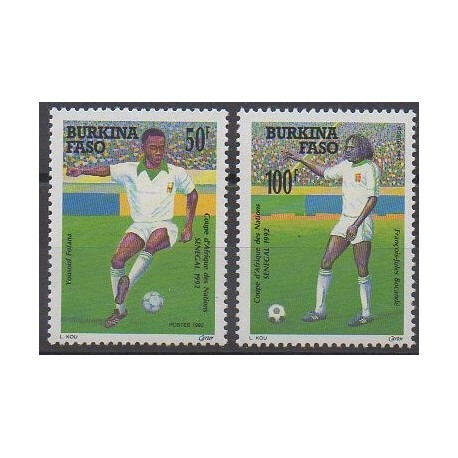 Burkina Faso - 1992 - No 847/848 - Football