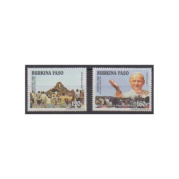 Burkina Faso - 1990 - No 815/816 - Papauté
