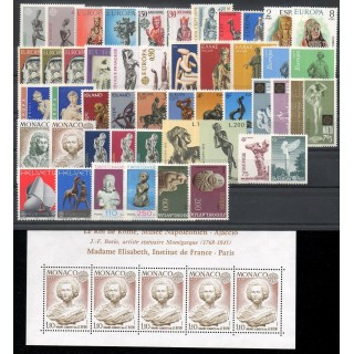 Timbres - Thème art divers - Europa - 1974 - 49 valeurs - 1 BF - 23 pays
