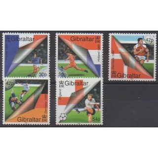 Gibraltar - 2000 - No 906/910 - Football