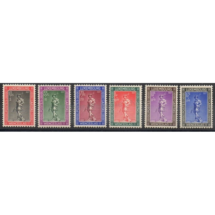 Stamps  - Luxembourg - 1937 - Nb 294/299