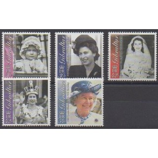 Gibraltar - 2001 - No 967/971 - Royauté - Principauté