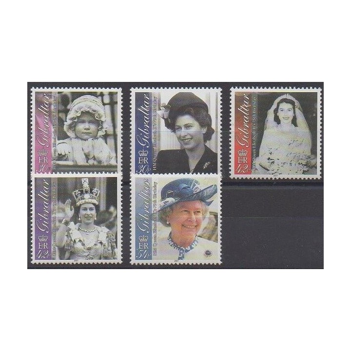 Gibraltar - 2001 - Nb 967/971 - Royalty
