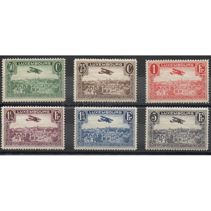 Timbres - Thème avions - Luxembourg - 1931- No PA1/PA6