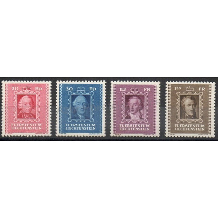 Timbres  - Liechtenstein - 1942 - No 182/185