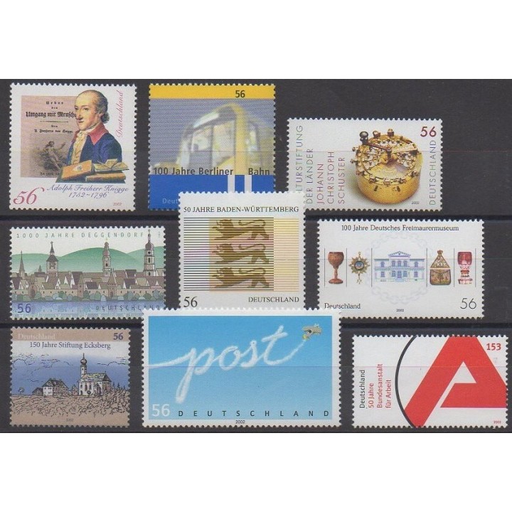 Germany - 2002 - Nb 2071/2079