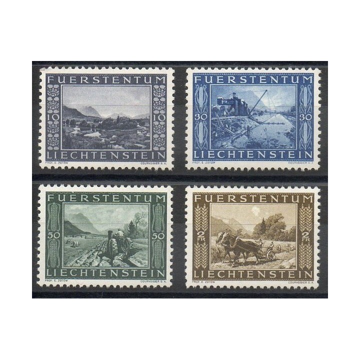 Stamps  - Liechtenstein - 1943 - Nb 193/196