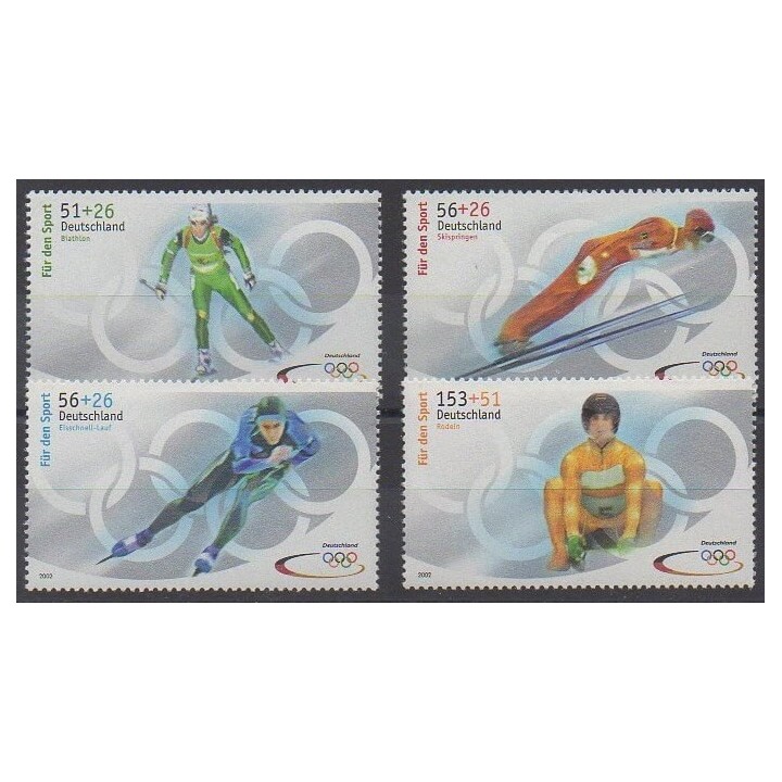 Allemagne - 2002 - No 2067/2070 - Jeux olympiques d'hiver