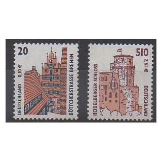 Germany - 2001 - Nb 2056/2057 - Castles
